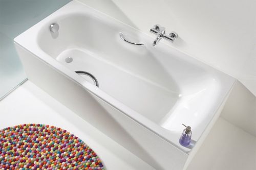 Kaldewei Eurowa Verp. Стальная ванна 170*70*39, alpine white, без ножек, с отверстиями для ручек в Новороссийске