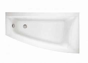 Cersanit VIRGO MAX Асимметричная акриловая ванна 160x90, правосторонняя, без ножек, белая в Новороссийске