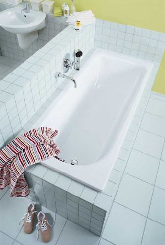 Стальная ванна Kaldwei SANIFORM PLUS Mod.373-1, размер 1700*750*410, Easy clean, alpine white, без ножек Kaldewei в Новороссийске