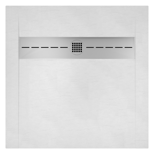 Поддон для душа STWORKI Эстерсунд 90x90 белый камень, с сифоном в Новороссийске